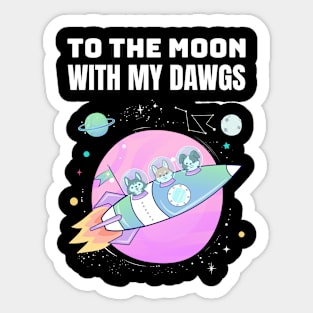 To The Moon Sticker